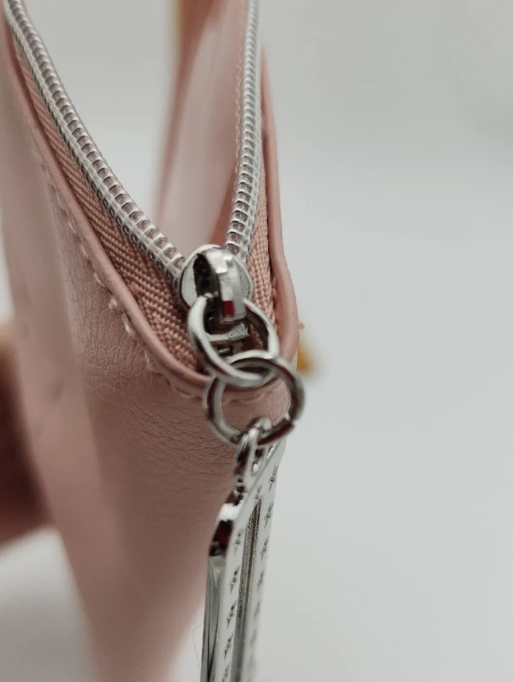 DIOR Blush Pink Leather Zip Pouch
